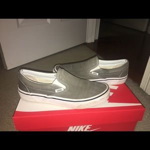 Grey classic slip-on Vans